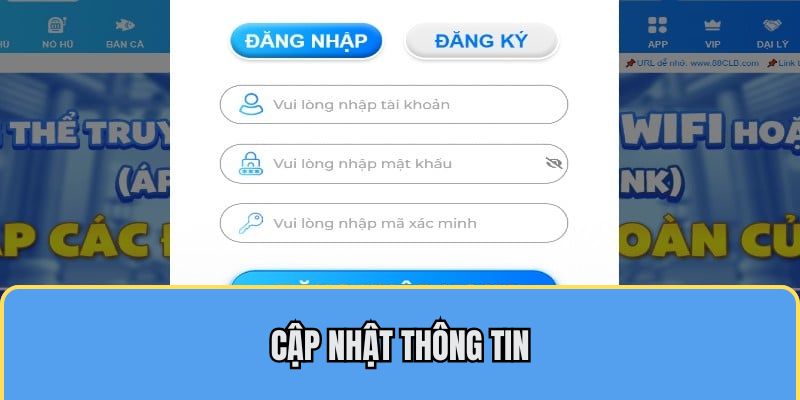 Cung cấp thông tin đăng nhập 88CLB